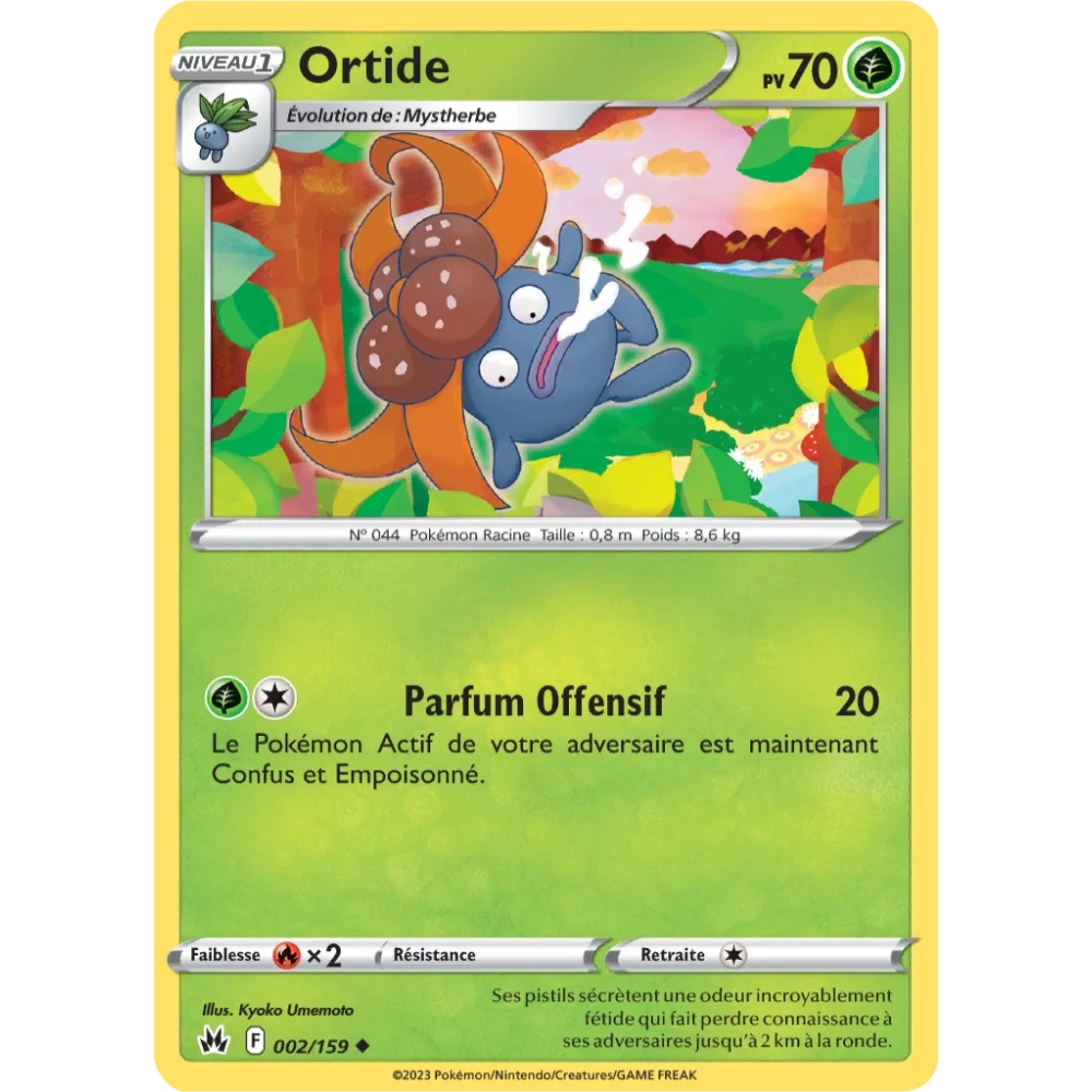 Carte Ortide - Peu commune (Brillante) de Pokémon Zénith Suprême 002/159