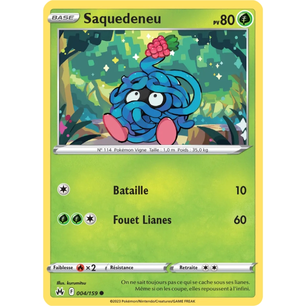 Saquedeneu 004/159 : Joyau Commune (Brillante) de l'extension Pokémon Zénith Suprême