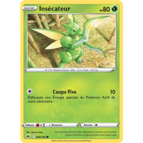 Insécateur 006/159 : Joyau Commune (Brillante) de l'extension Pokémon Zénith Suprême