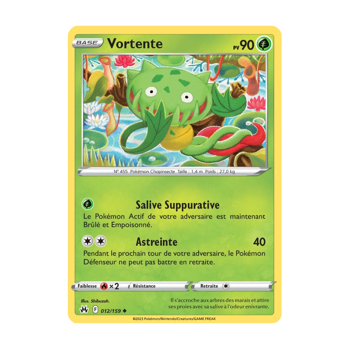 Vortente 012/159 : Joyau Peu commune (Brillante) de l'extension Pokémon Zénith Suprême