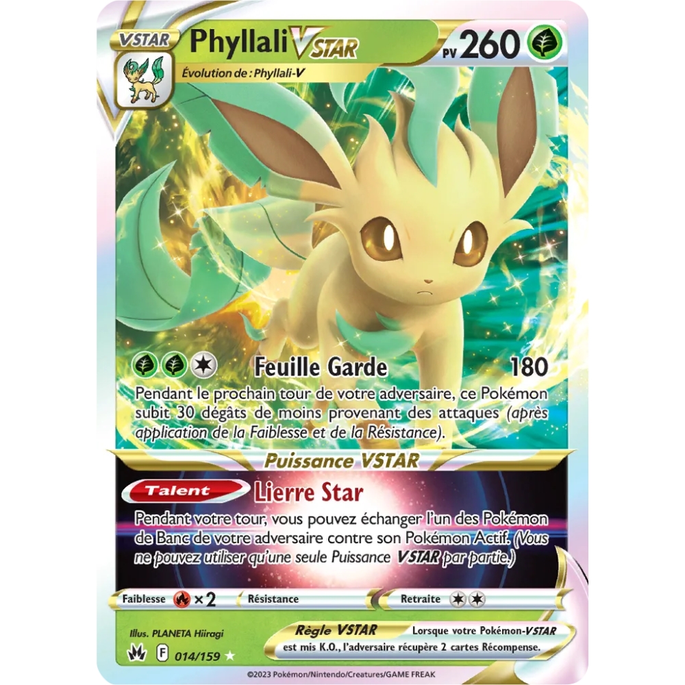 Phyllali 014/159 : Joyau Holographique rare STAR de l'extension Pokémon Zénith Suprême