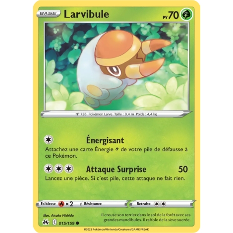 Larvibule 015/159 : Joyau Commune (Brillante) de l'extension Pokémon Zénith Suprême