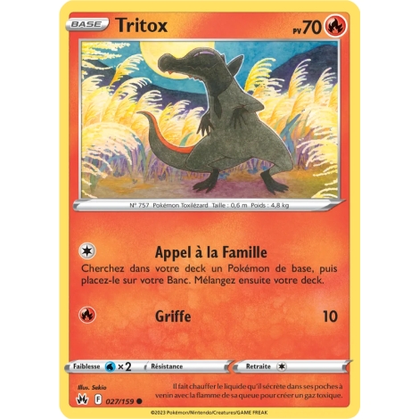 Carte Tritox - Commune (Brillante) de Pokémon Zénith Suprême 027/189