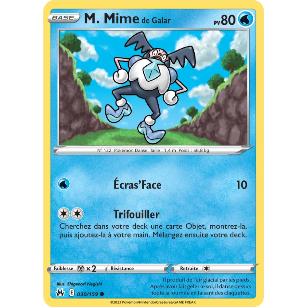 Carte M. Mime de Galar - Commune (Brillante) de Pokémon Zénith Suprême 030/159