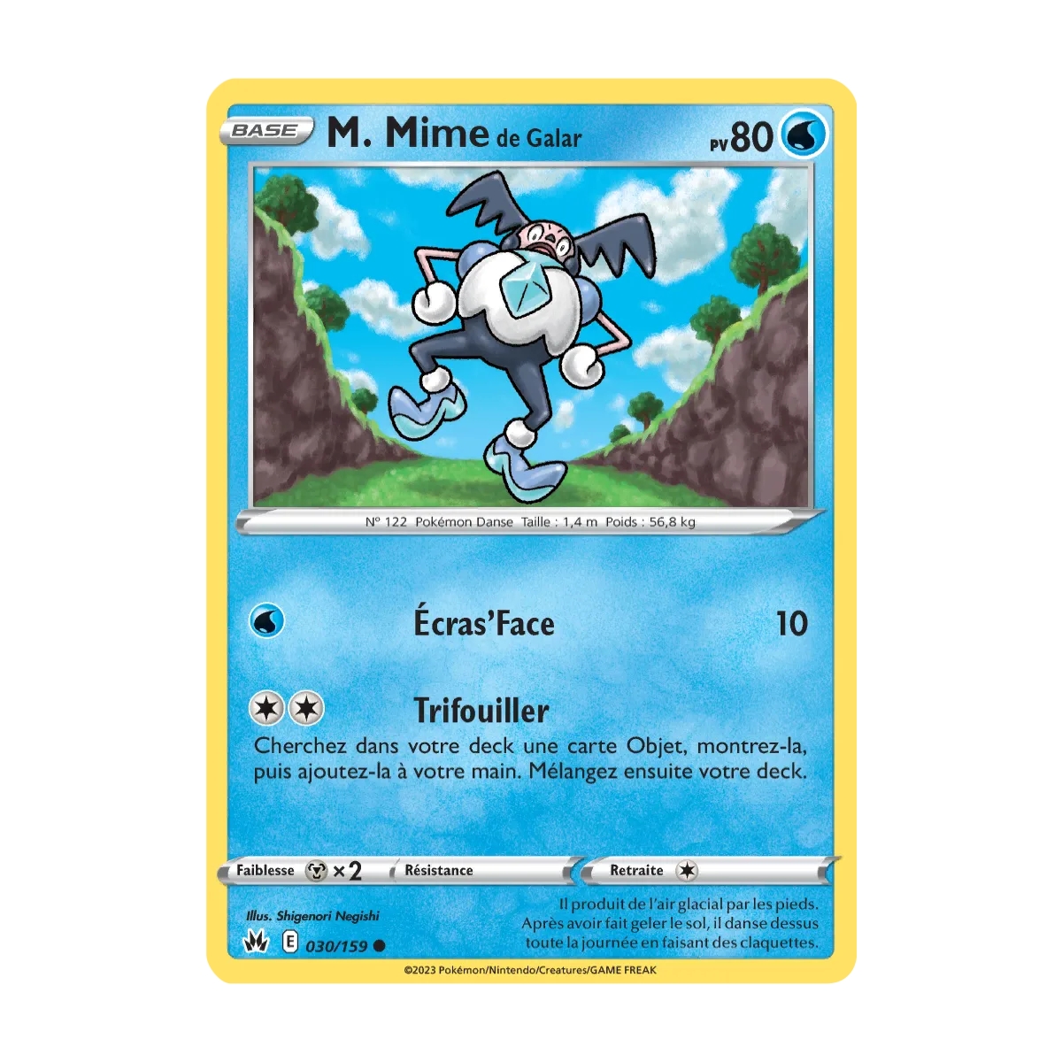 Carte M. Mime de Galar - Commune (Brillante) de Pokémon Zénith Suprême 030/159