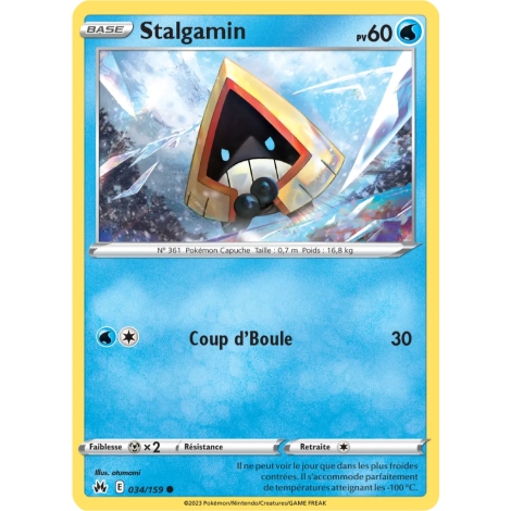 Carte Stalgamin - Commune (Brillante) de Pokémon Zénith Suprême 034/159