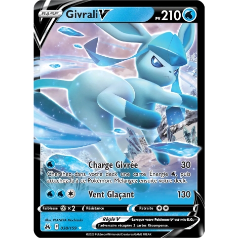 Givrali 038/159 : Joyau Holographique rare V de l'extension Pokémon Zénith Suprême