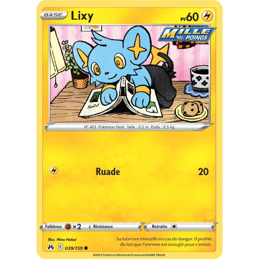 Carte Lixy - Commune (Brillante) de Pokémon Zénith Suprême 039/159