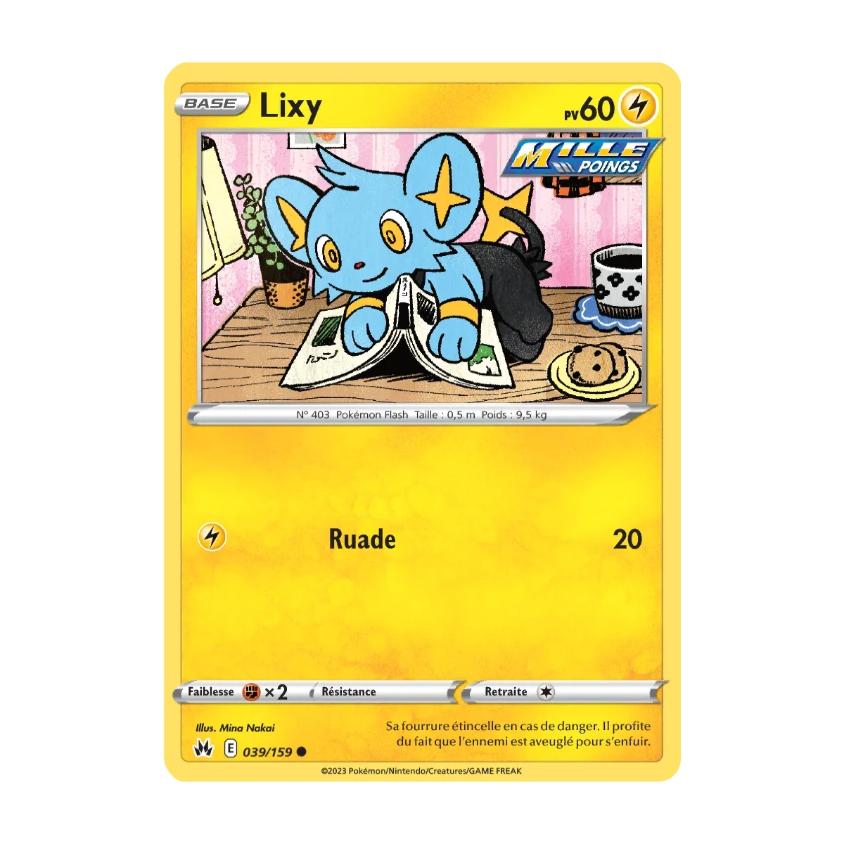 Carte Lixy - Commune (Brillante) de Pokémon Zénith Suprême 039/159