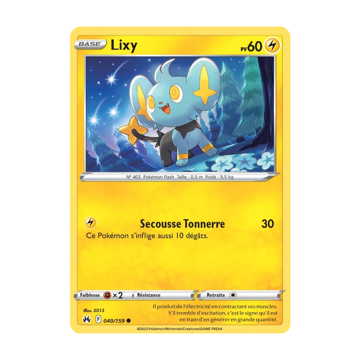 Carte Lixy - Commune (Brillante) de Pokémon Zénith Suprême 040/159