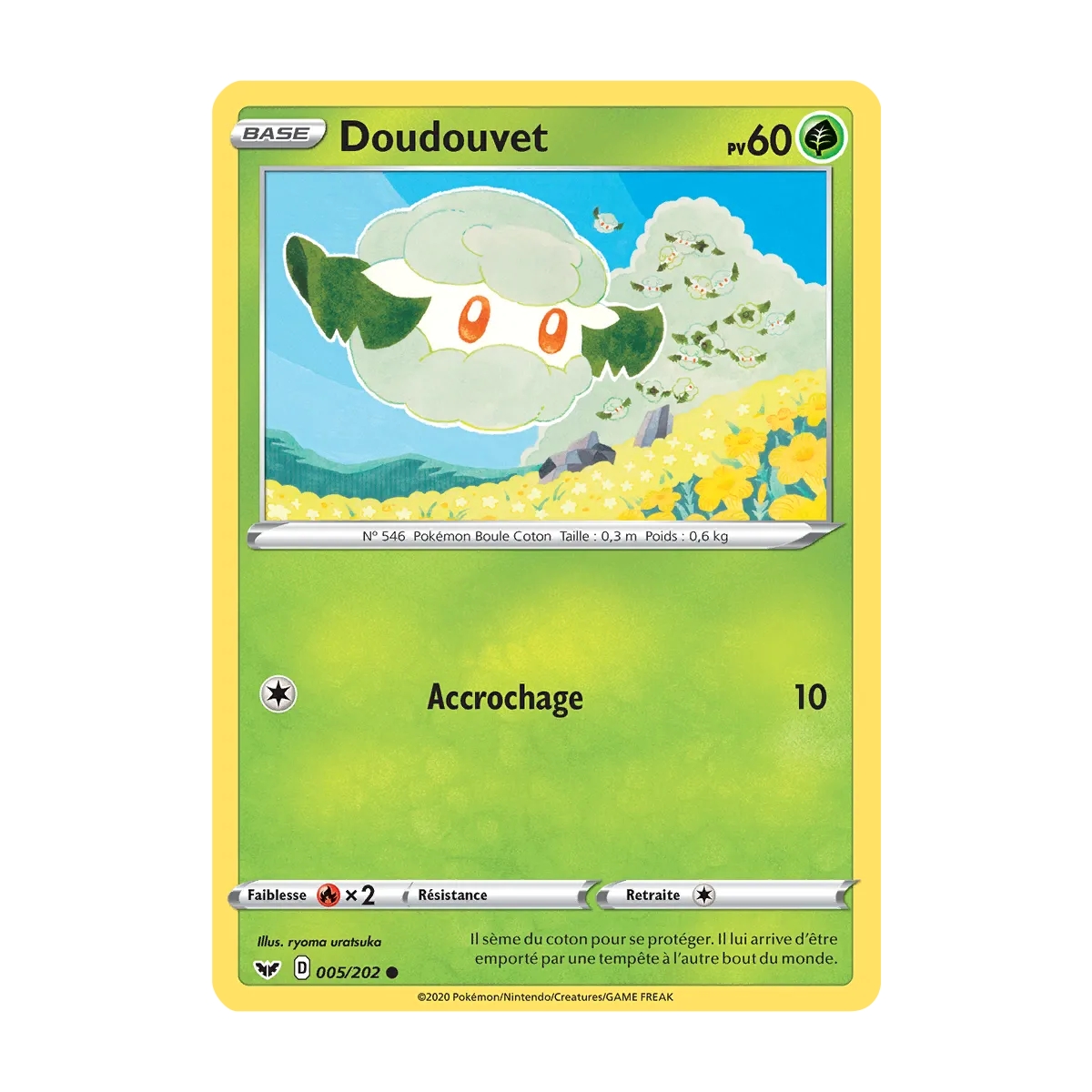 Doudouvet 005/202 : Joyau Commune (Brillante) de l'extension Pokémon Épée et Bouclier