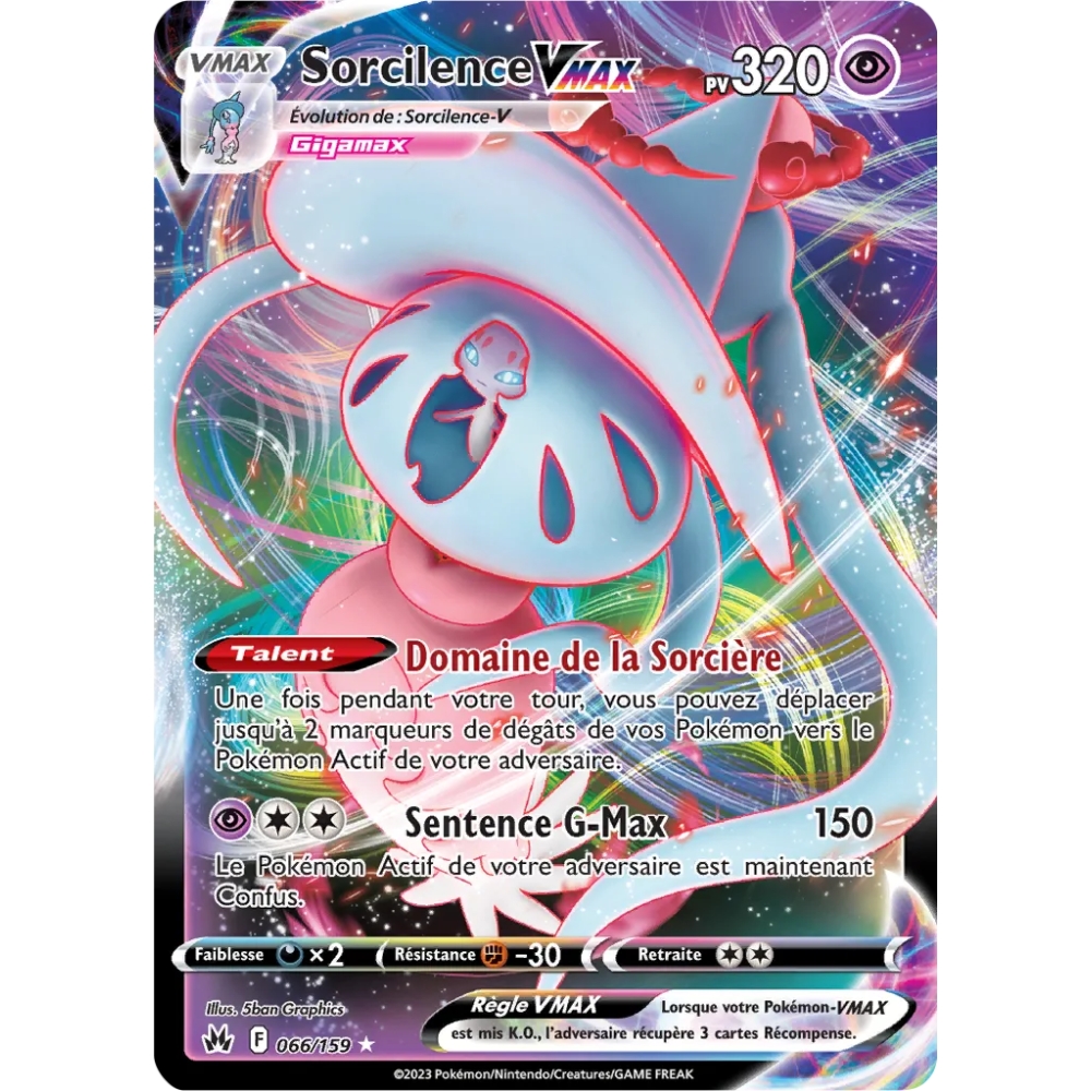 Sorcilence 066/159 : Joyau Holographique rare VMAX de l'extension Pokémon Zénith Suprême