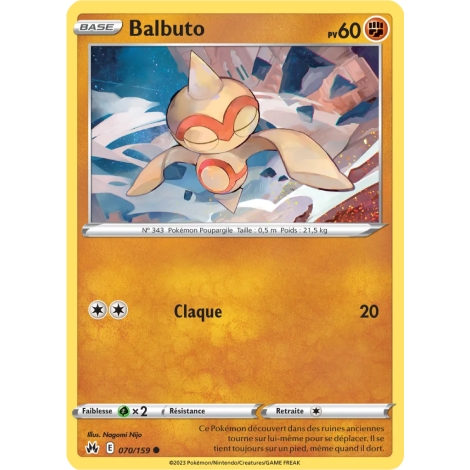 Balbuto 070/159 : Joyau Commune (Brillante) de l'extension Pokémon Zénith Suprême