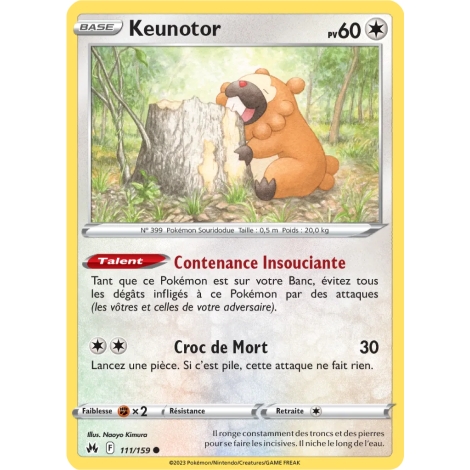 Carte Keunotor - Commune (Brillante) de Pokémon Zénith Suprême 111/159