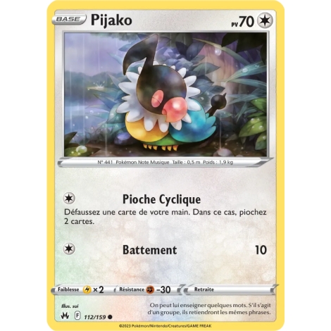 Pijako 112/159 : Joyau Commune (Brillante) de l'extension Pokémon Zénith Suprême