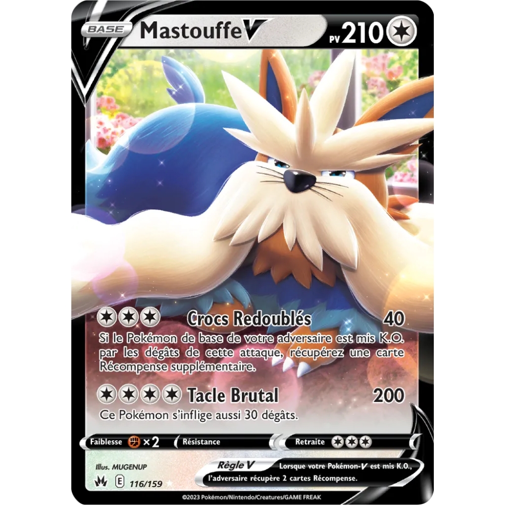 Mastouffe 116/159 : Joyau Holographique rare V de l'extension Pokémon Zénith Suprême