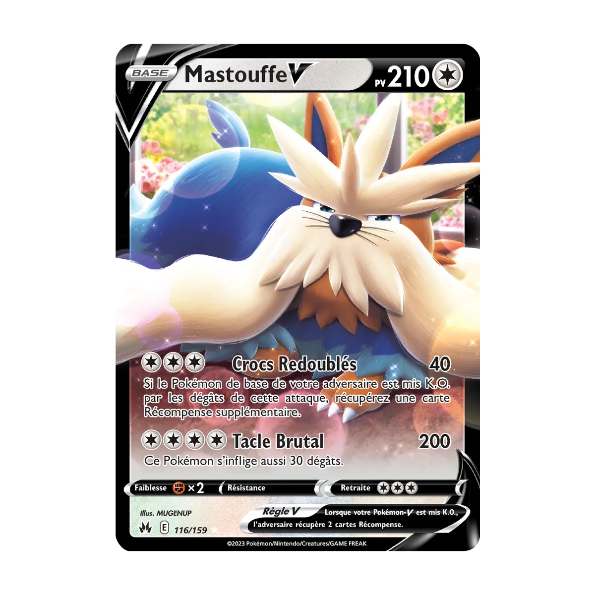 Mastouffe 116/159 : Joyau Holographique rare V de l'extension Pokémon Zénith Suprême