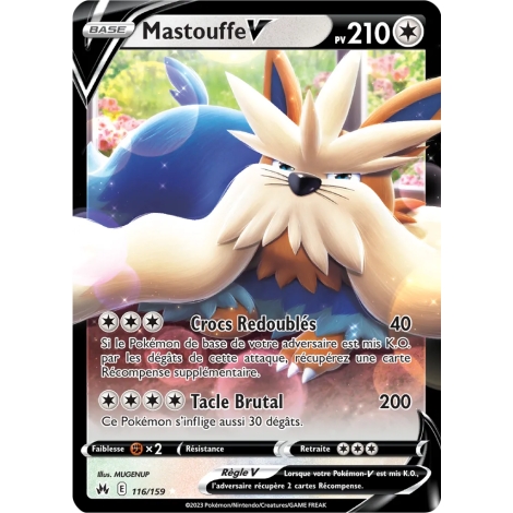 Mastouffe 116/159 : Joyau Holographique rare V de l'extension Pokémon Zénith Suprême