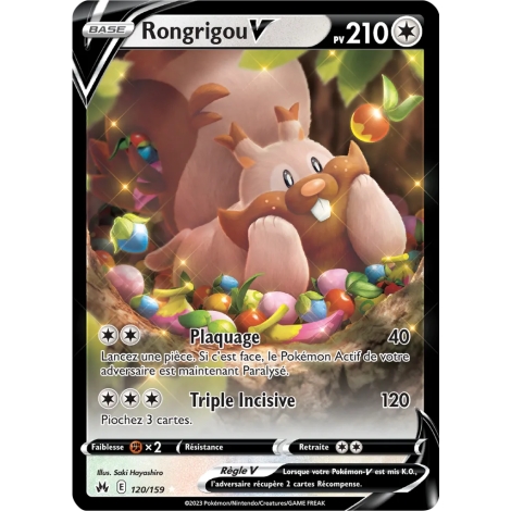 Rongrigou 120/159 : Joyau Holographique rare V Pokémon Zénith Suprême