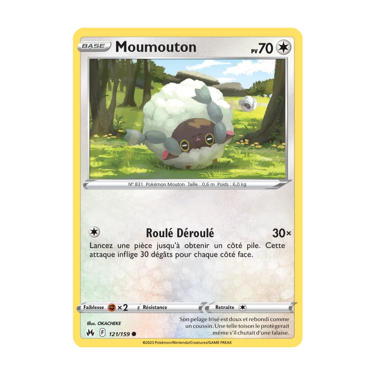 Carte Moumouton - Commune (Brillante) de Pokémon Zénith Suprême 121/159