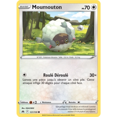 Carte Moumouton - Commune (Brillante) de Pokémon Zénith Suprême 121/159