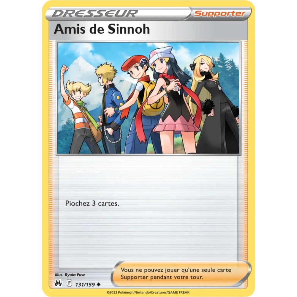 Carte Amis de Sinnoh - Peu commune (Brillante) de Pokémon Zénith Suprême 131/159