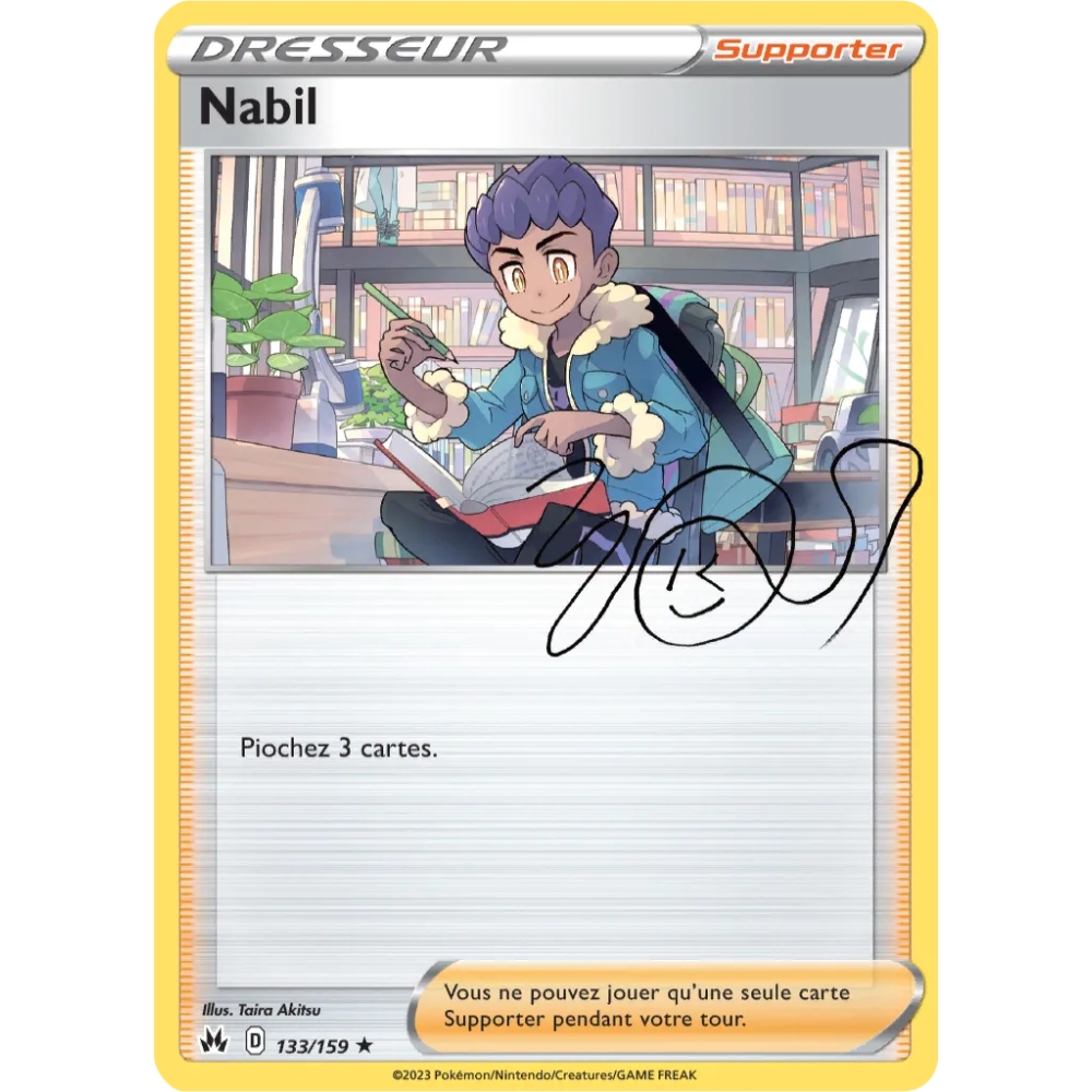 Nabil 133/159 : Joyau Holographique rare Pokémon Zénith Suprême