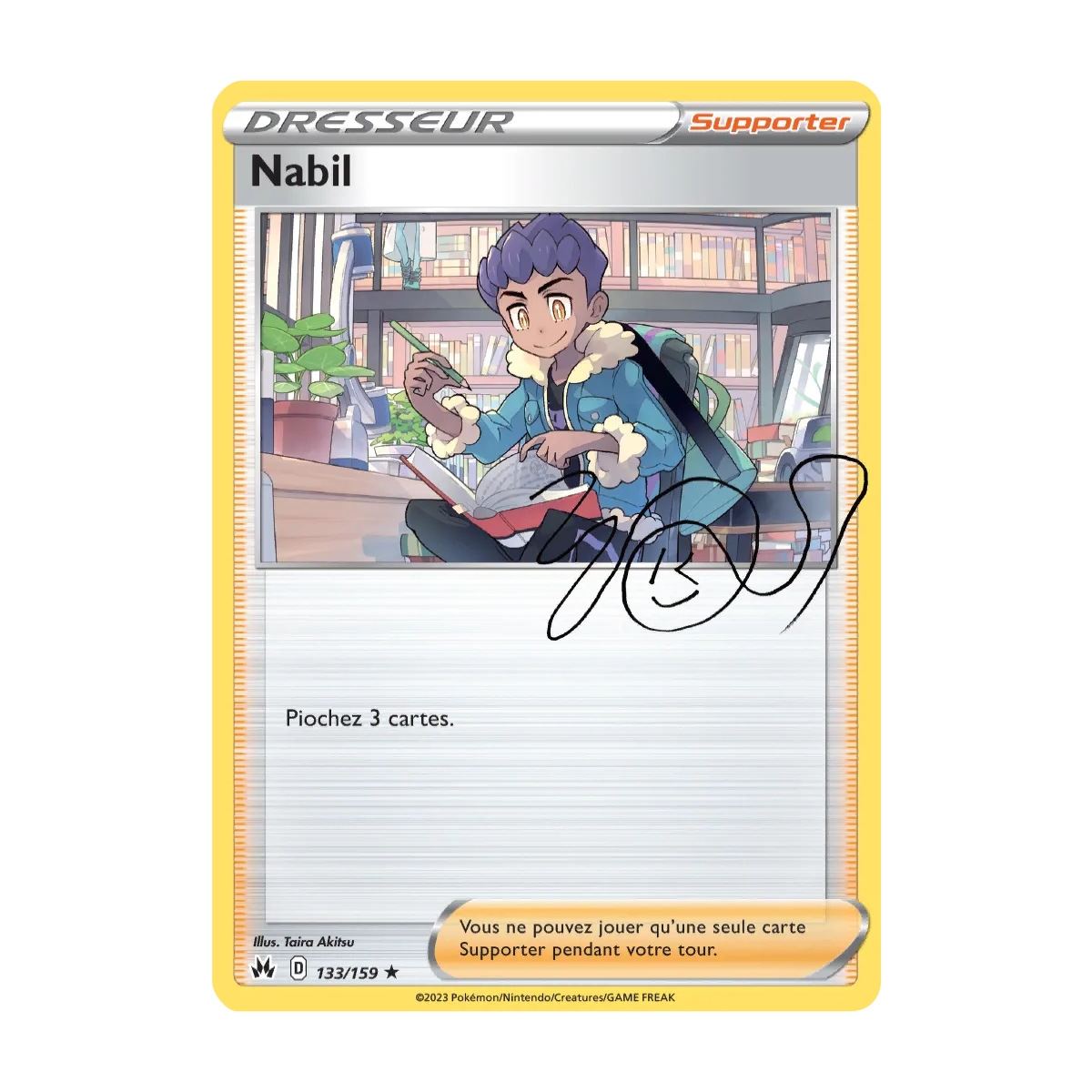 Nabil 133/159 : Joyau Holographique rare Pokémon Zénith Suprême