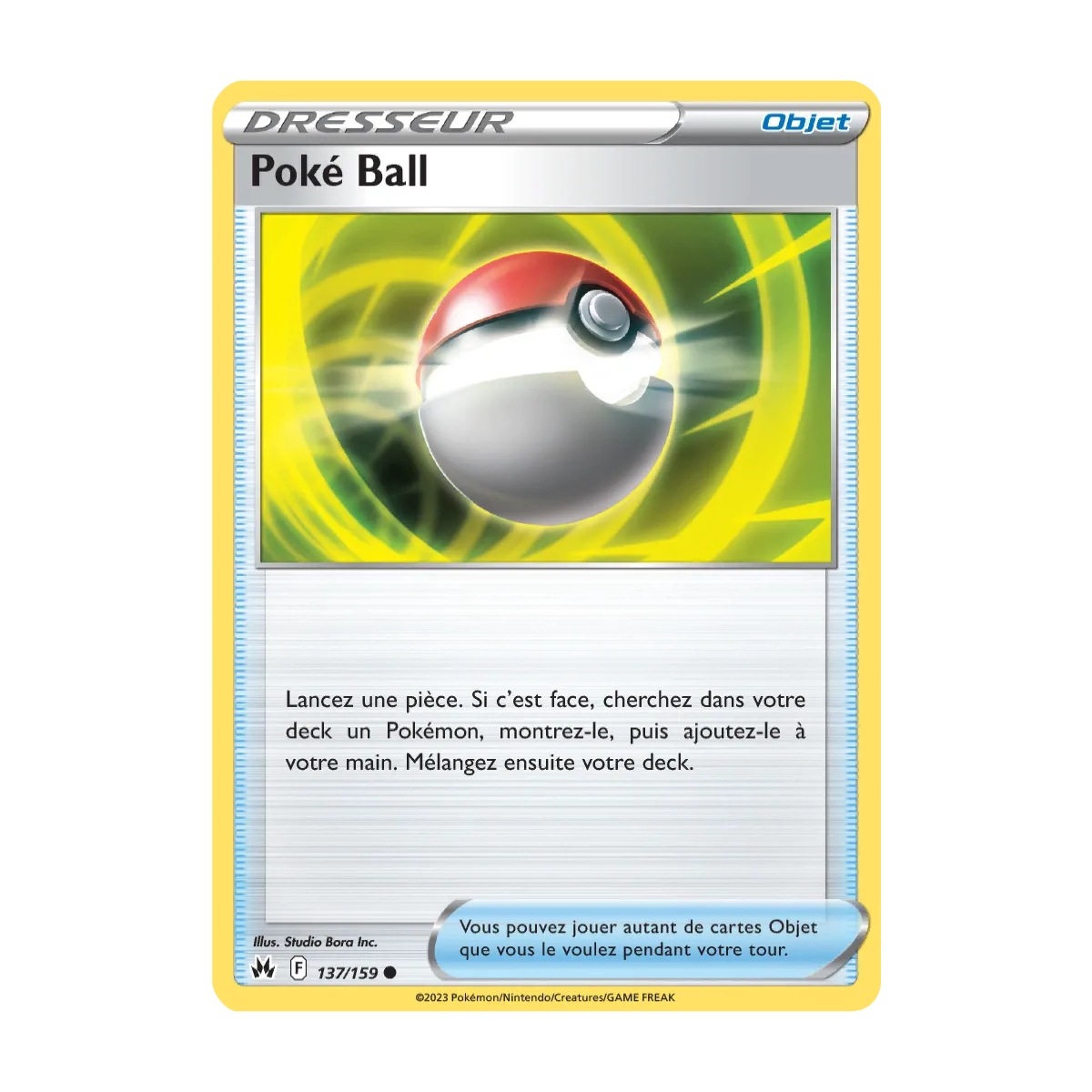 Carte Poké Ball - Commune (Brillante) de Pokémon Zénith Suprême 137/159