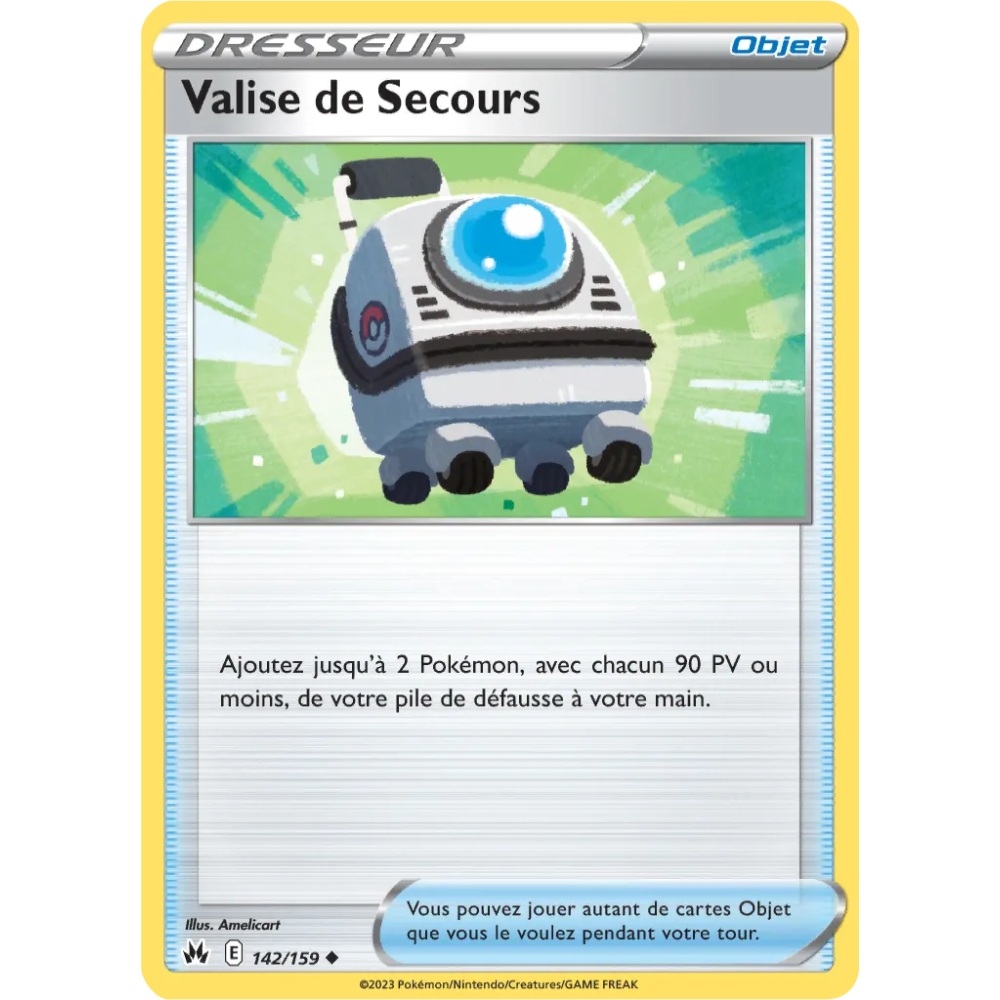 Valise de Secours 142/159 : Joyau Peu commune (Brillante) de l'extension Pokémon Zénith Suprême