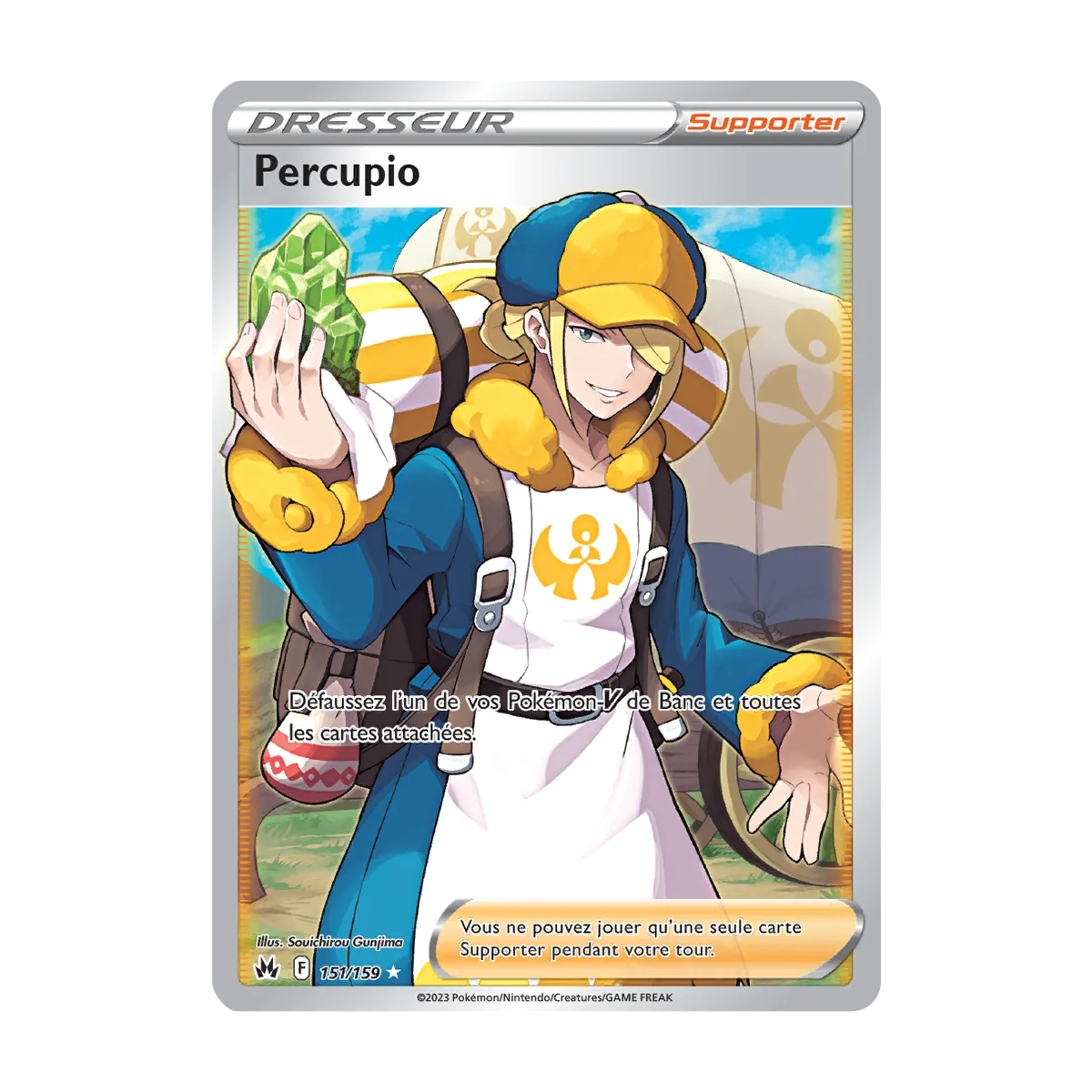 Percupio 151/159 : Joyau Ultra rare de l'extension Pokémon Zénith Suprême