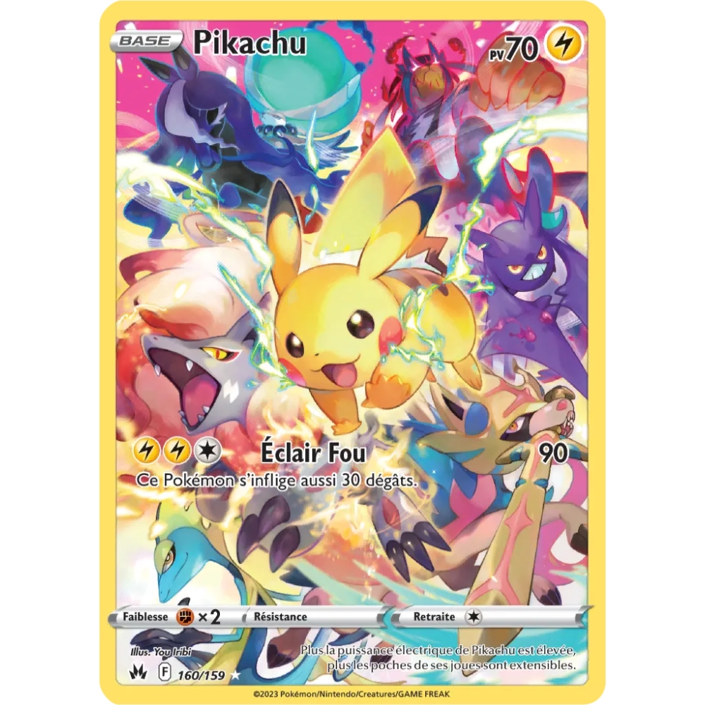 Pikachu 160/159 : Joyau Ultra rare Pokémon Zénith Suprême