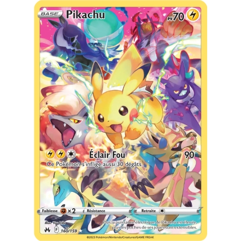 Pikachu 160/159 : Joyau Ultra rare Pokémon Zénith Suprême