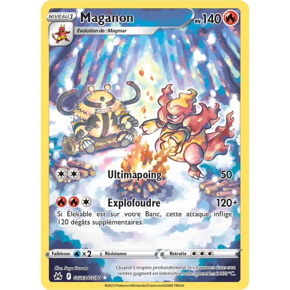 Maganon GG03/GG70 : Joyau Galerie de Galar holographique rare de l'extension Pokémon Zénith Suprême