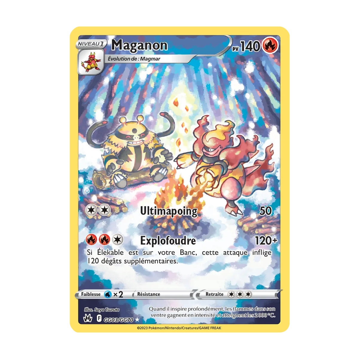 Maganon GG03/GG70 : Joyau Galerie de Galar holographique rare de l'extension Pokémon Zénith Suprême