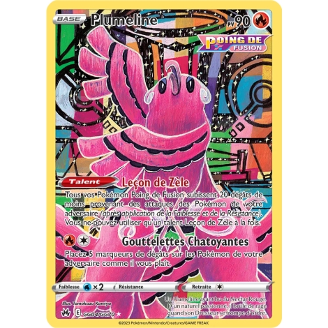 Plumeline GG04/GG70 : Joyau Galerie de Galar holographique rare de l'extension Pokémon Zénith Suprême