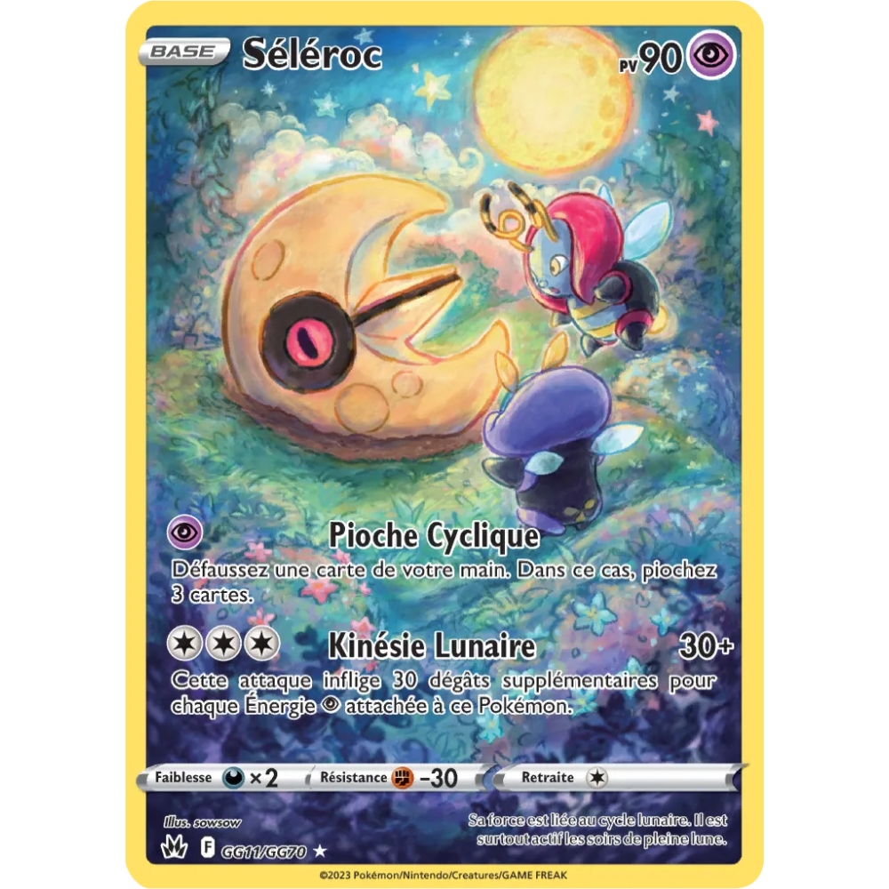 Séléroc GG11/GG70 : Joyau Galerie de Galar holographique rare de l'extension Pokémon Zénith Suprême