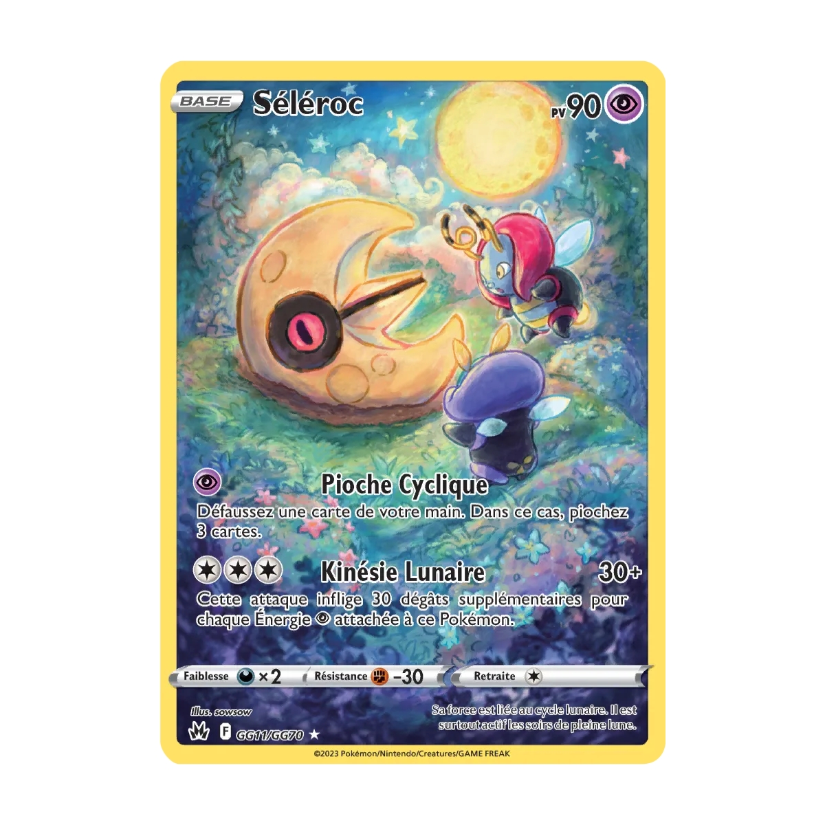 Séléroc GG11/GG70 : Joyau Galerie de Galar holographique rare de l'extension Pokémon Zénith Suprême