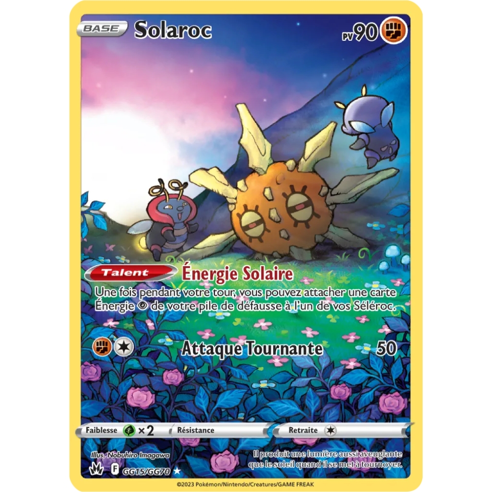 Solaroc GG15/GG70 : Joyau Galerie de Galar holographique rare de l'extension Pokémon Zénith Suprême