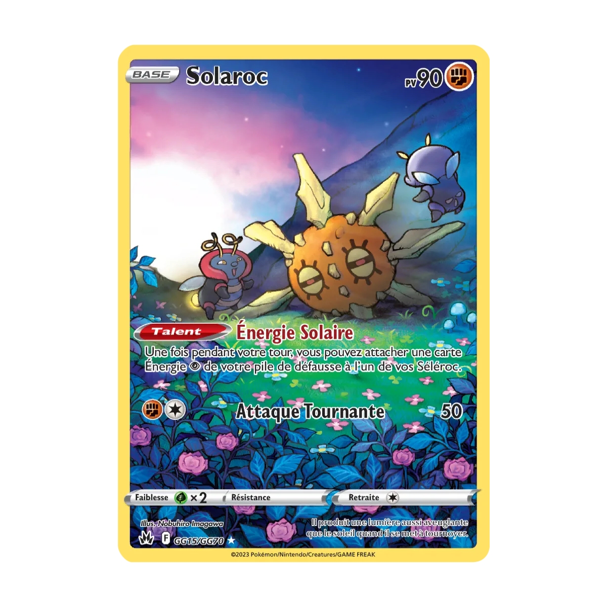 Solaroc GG15/GG70 : Joyau Galerie de Galar holographique rare de l'extension Pokémon Zénith Suprême