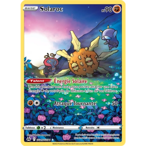 Solaroc GG15/GG70 : Joyau Galerie de Galar holographique rare de l'extension Pokémon Zénith Suprême