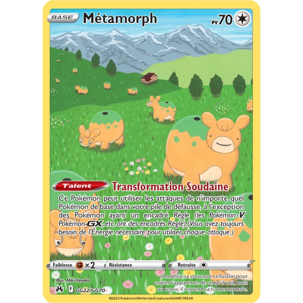 Métamorph Galerie de Galar holographique Zénith Suprême GG22/GG70