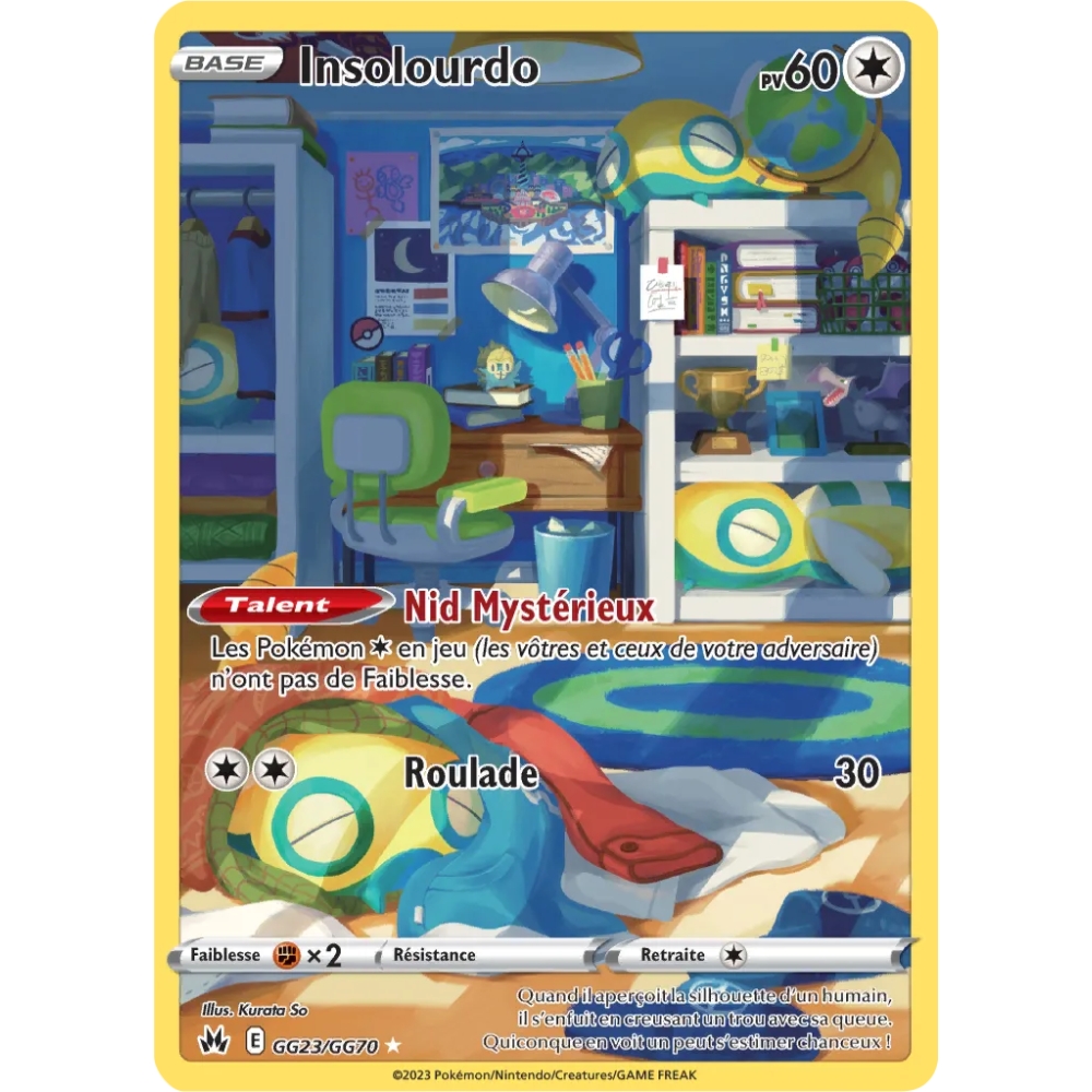 Insolourdo GG23/GG70 : Joyau Galerie de Galar holographique rare de l'extension Pokémon Zénith Suprême