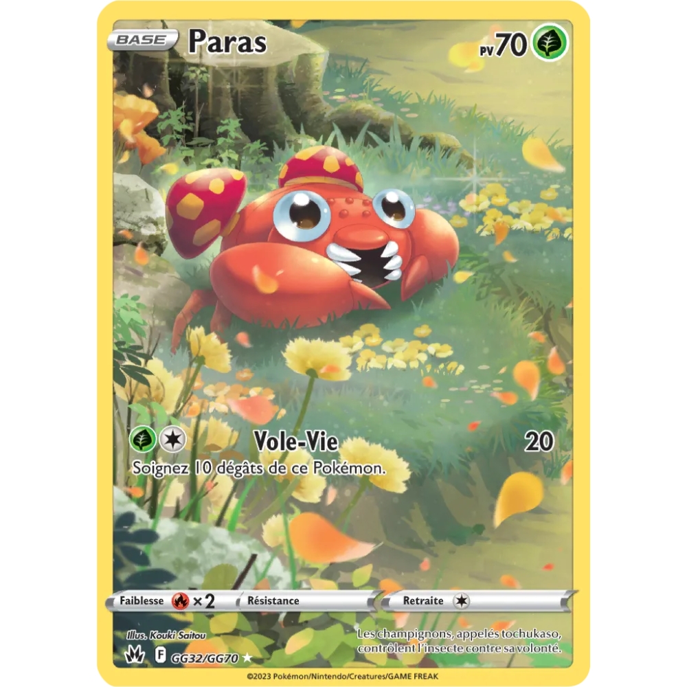 Paras GG32/GG70 : Joyau Galerie de Galar Pokémon Zénith Suprême