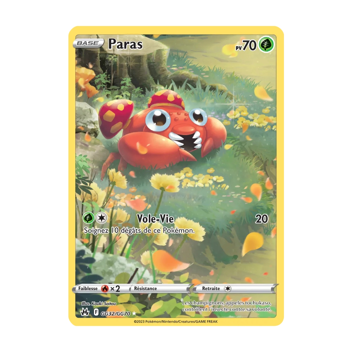 Paras GG32/GG70 : Joyau Galerie de Galar Pokémon Zénith Suprême