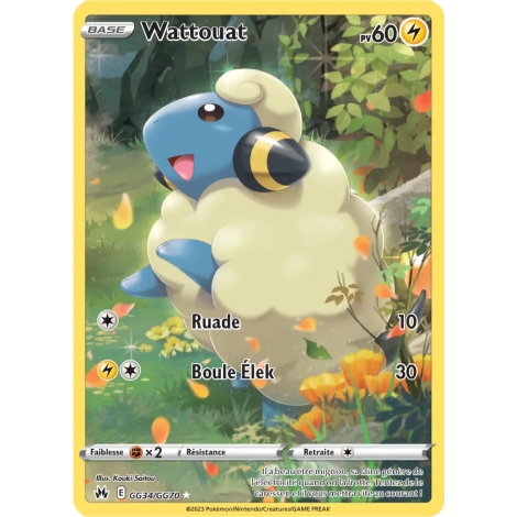 Wattouat GG34/GG70 : Joyau Galerie de Galar holographique rare de l'extension Pokémon Zénith Suprême