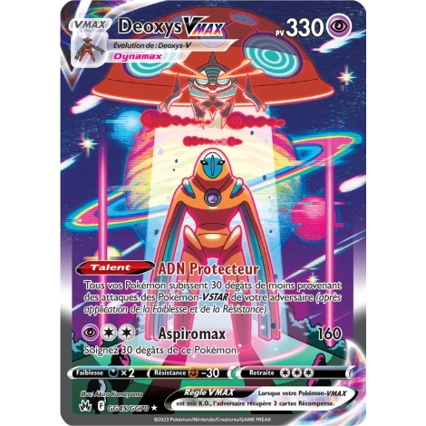 Découvrez Deoxys, carte Galerie de Galar ultra rare de la série Zénith Suprême