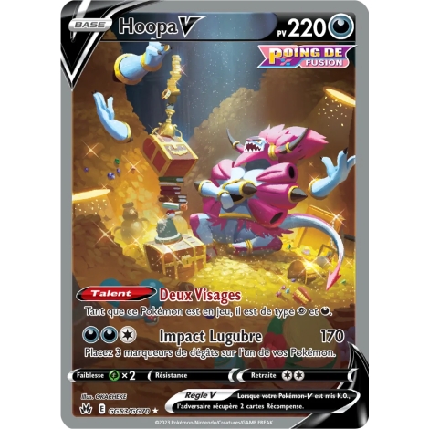 Hoopa GG53/GG70 : Joyau Galerie de Galar ultra rare de l'extension Pokémon Zénith Suprême