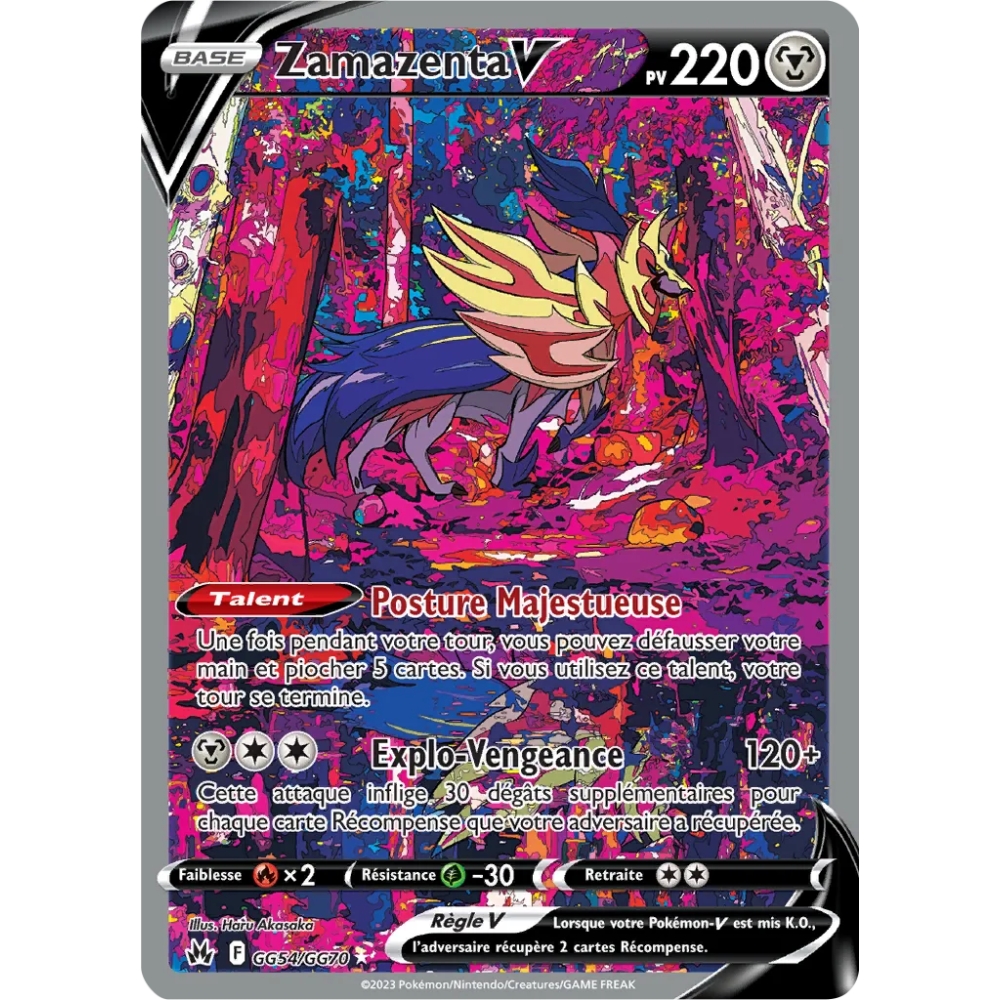 Découvrez Zamazenta, carte Galerie de Galar ultra rare de la série Zénith Suprême