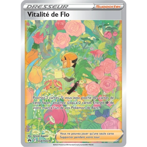 Carte Vitalité de Flo - Galerie de Galar ultra rare de Pokémon Zénith Suprême GG61/GG70